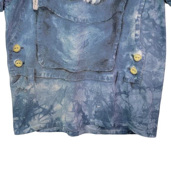 The Mountain Kitten Kitty Overalls Vintage Y2K Tie Dye Graphic Tee Men's Size L - Picture 2 of 16